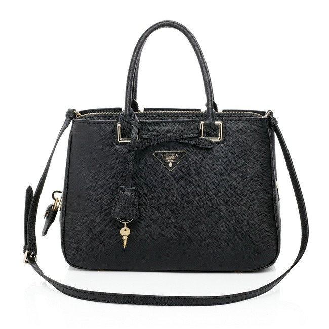 2014 Prada saffiano calfskin tote BN2244 black